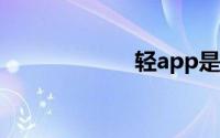 轻app是什么意思