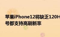 苹果iPhone12将缺乏120Hz驱动器IC从而阻止所有四种型号都支持高刷新率