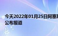 今天2022年01月25日阿塞拜疆疫情最新消息数据情况统计公布报道