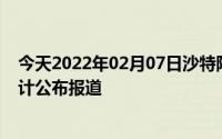 今天2022年02月07日沙特阿拉伯疫情最新消息数据情况统计公布报道