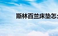 斯林百兰床垫怎么样（斯林百兰）