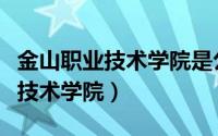 金山职业技术学院是公办还是民办（金山职业技术学院）