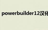 powerbuilder12汉化（powerbuilder12）