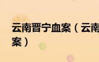 云南晋宁血案（云南晋宁致11人死系列杀人案）