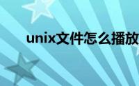 unix文件怎么播放（UNIX文件系统）