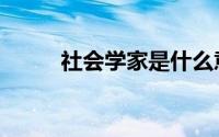 社会学家是什么意思（社会学家）