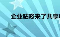 企业咕咚来了共享电瓶车（企业咕咚）