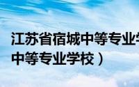 江苏省宿城中等专业学校分数线（江苏省宿城中等专业学校）