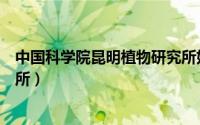 中国科学院昆明植物研究所好吗（中国科学院昆明植物研究所）