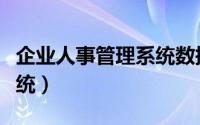 企业人事管理系统数据字典（企业人事管理系统）