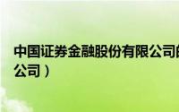 中国证券金融股份有限公司的地位（中国证券金融股份有限公司）