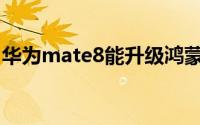 华为mate8能升级鸿蒙系统吗（华为Mate8）