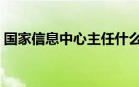 国家信息中心主任什么级别（国家信息中心）