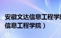 安徽文达信息工程学院录取分数线（安徽文达信息工程学院）