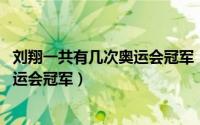 刘翔一共有几次奥运会冠军（刘翔 国际著名田径运动员、奥运会冠军）