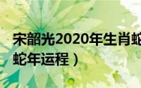 宋韶光2020年生肖蛇每月运程（宋韶光2013蛇年运程）