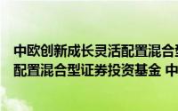 中欧创新成长灵活配置混合型证券投资基金（中欧琪丰灵活配置混合型证券投资基金 中欧琪丰灵活配置混合C）