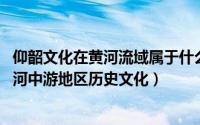 仰韶文化在黄河流域属于什么中期的文化（仰韶文化 中国黄河中游地区历史文化）