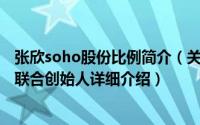 张欣soho股份比例简介（关于张欣 SOHO中国首席执行官、联合创始人详细介绍）