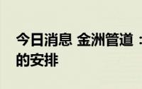 今日消息 金洲管道：目前尚未有部署氢能源的安排