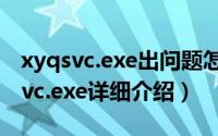 xyqsvc.exe出问题怎么修复简介（关于xyqsvc.exe详细介绍）