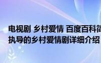 电视剧 乡村爱情 百度百科简介（关于乡村爱情故事 赵本山执导的乡村爱情剧详细介绍）