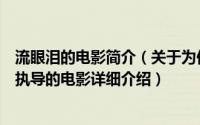 流眼泪的电影简介（关于为你流的泪 2012年美国Ira Sachs执导的电影详细介绍）