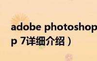 adobe photoshop7简介（关于Photoshop 7详细介绍）