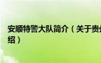 安顺特警大队简介（关于贵州省安顺市警民冲突事件详细介绍）