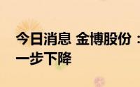 今日消息 金博股份：长期看碳纤维成本会进一步下降