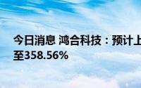 今日消息 鸿合科技：预计上半年净利润同比增长320.34%至358.56%