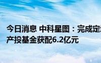 今日消息 中科星图：完成定增募资15.5亿元，国家军民融合产投基金获配6.2亿元