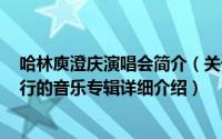 哈林庾澄庆演唱会简介（关于哈林夜总会 1995年庾澄庆发行的音乐专辑详细介绍）