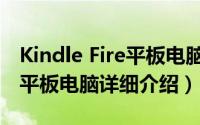 Kindle Fire平板电脑简介（关于Kindle Fire平板电脑详细介绍）