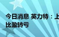 今日消息 英力特：上半年预亏3800万元，同比盈转亏