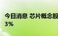 今日消息 芯片概念股震荡下跌，力芯微跌近13%