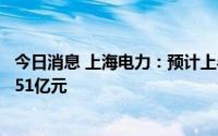 今日消息 上海电力：预计上半年同比转亏，预亏0.44亿至0.51亿元