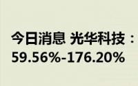 今日消息 光华科技：上半年净利润同比预增159.56%-176.20%