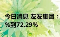 今日消息 友发集团：上半年净利润预降65.56%到72.29%