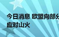 今日消息 欧盟向部分成员国派遣消防飞机以应对山火