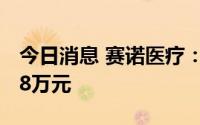 今日消息 赛诺医疗：上半年预计亏损7123.48万元