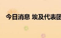 今日消息 埃及代表团抵达以色列展开斡旋