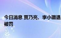 今日消息 贾乃亮、李小璐退出万核网络，后者此前因偷逃税被罚