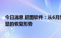 今日消息 超图软件：从6月复工复产开始公司业务有比较明显的恢复形势