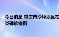 今日消息 重庆市沙坪坝区在扩面核酸检测中发现1例新冠肺炎确诊病例