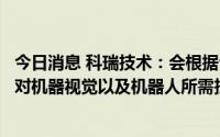 今日消息 科瑞技术：会根据公司战略发展及业务需求，加大对机器视觉以及机器人所需技术的研发投入