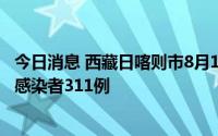 今日消息 西藏日喀则市8月15日新增确诊病例16例、无症状感染者311例