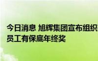 今日消息 旭辉集团宣布组织改革：压缩区域公司层级，基层员工有保底年终奖