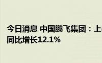 今日消息 中国鹏飞集团：上半年股东应占溢利6078.3万元，同比增长12.1%