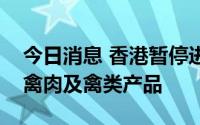 今日消息 香港暂停进口英国德文郡中德文区禽肉及禽类产品